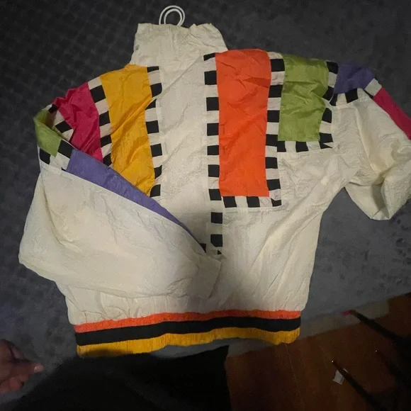 International 80s Vintage Multicolor Bomber Jacket - Picture 6 of 6